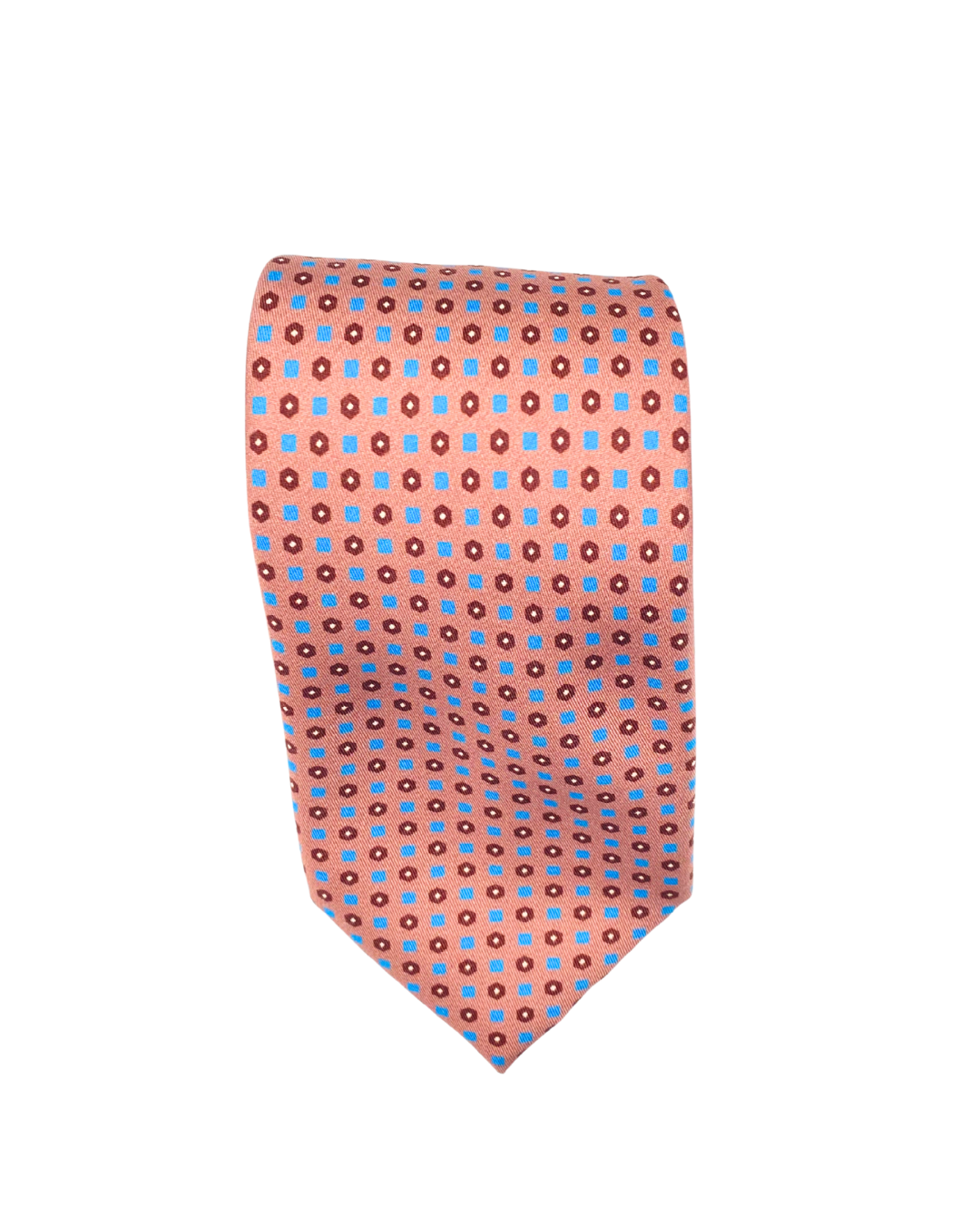Pink dots silk tie