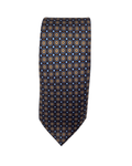 Multi circle pattern silk tie