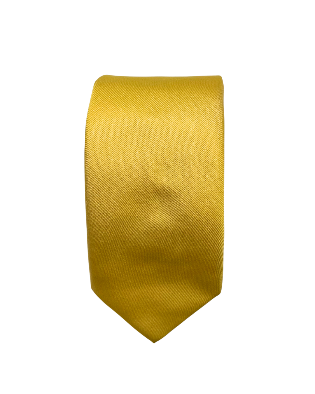 Yellow silk tie