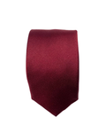 Burgundy silk tie