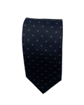 Black micro flower silk tie