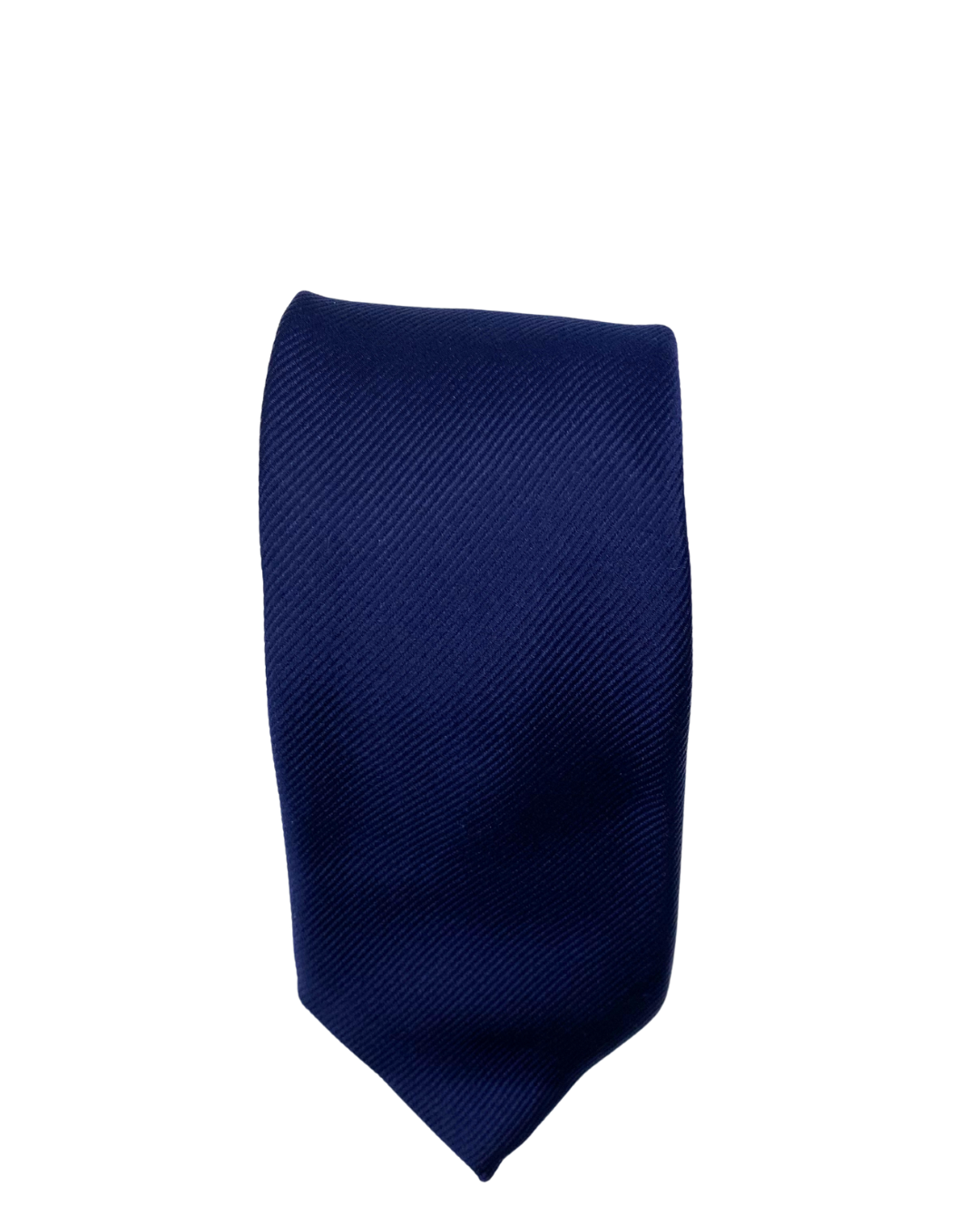 Navy silk tie
