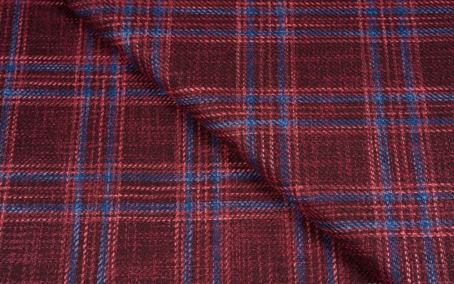 Caccioppoli burgundy check sports jacket