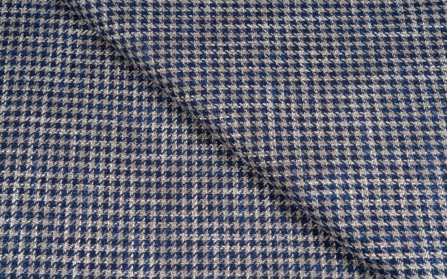 Caccioppoli light blue houndstooth jacket