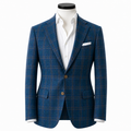 Caccioppoli turquoise check sports jacket
