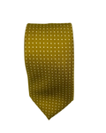 Antique gold with polka dot silk tie