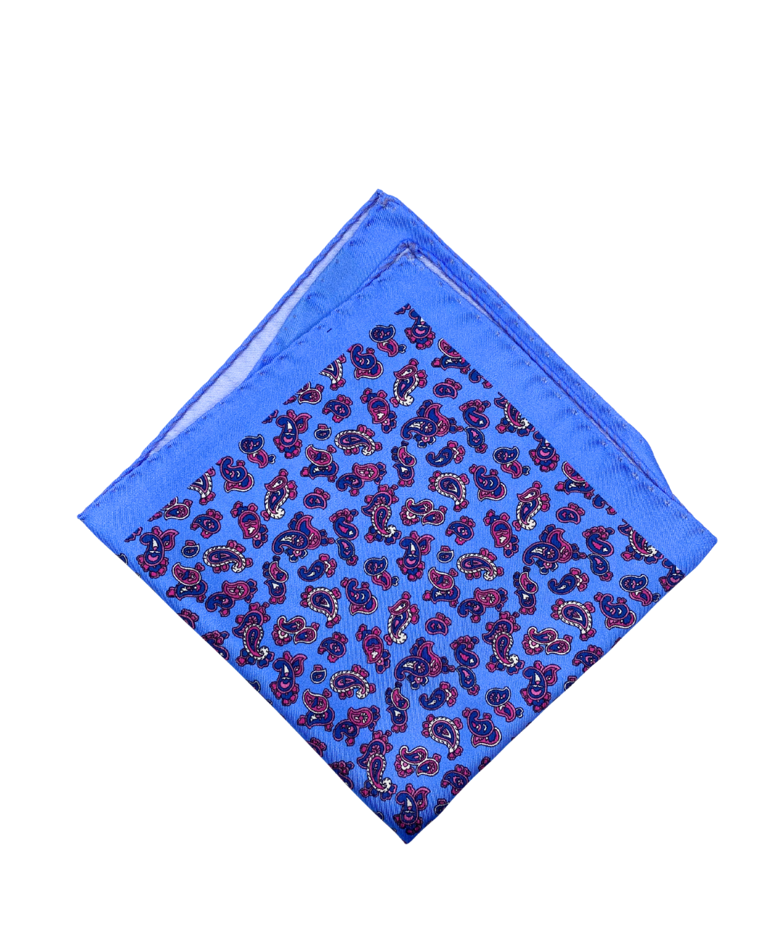 Dormeuil small blue paisley pocket hank