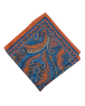 Dormeuil orange paisley pocket hank