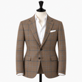 Tan check Jacket ( end of roll )