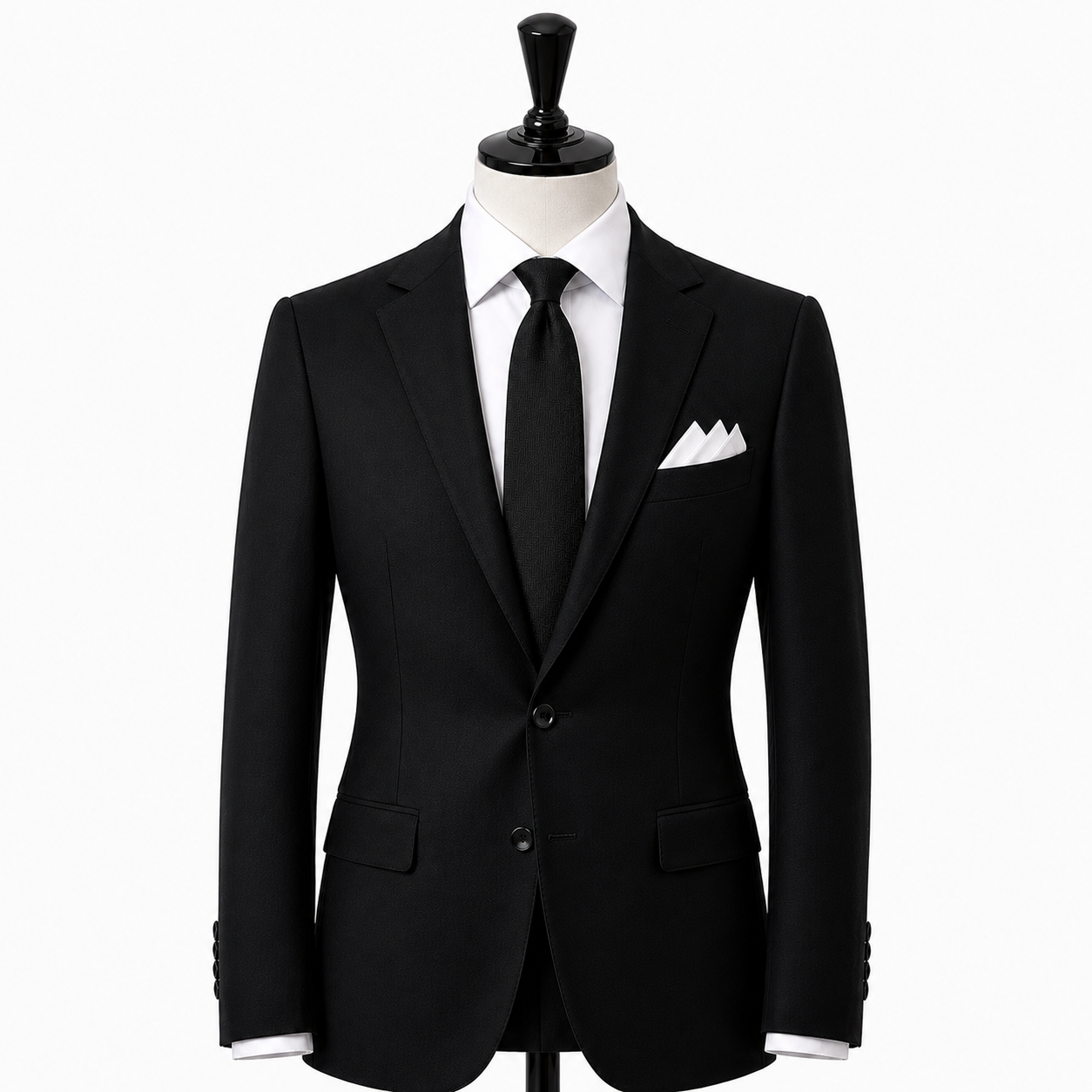Black wool suit ( Made To Order )