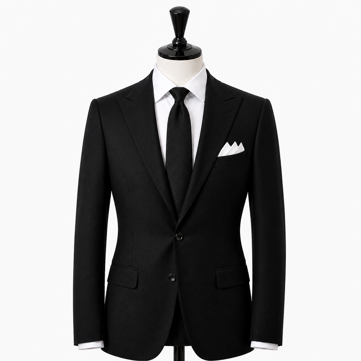 Black wool suit ( Made To Order )