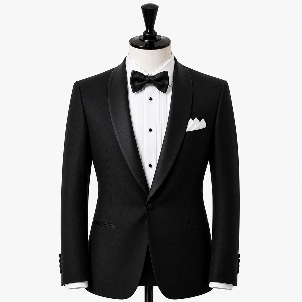 Black Tuxedo Jacket ( Made To Order )