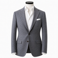 Caccioppoli light blue houndstooth jacket