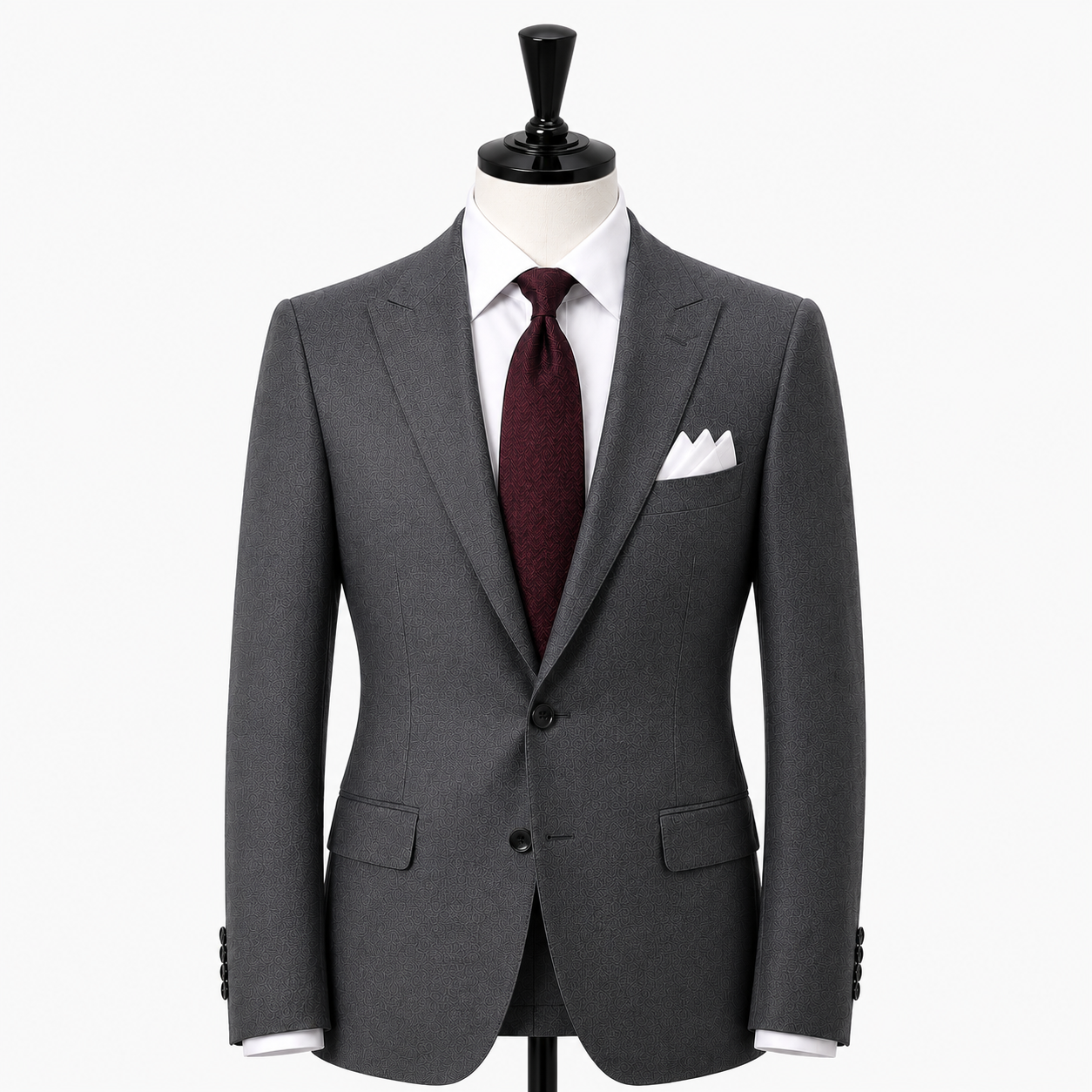 Ash grey wool suit ( Made To Order )