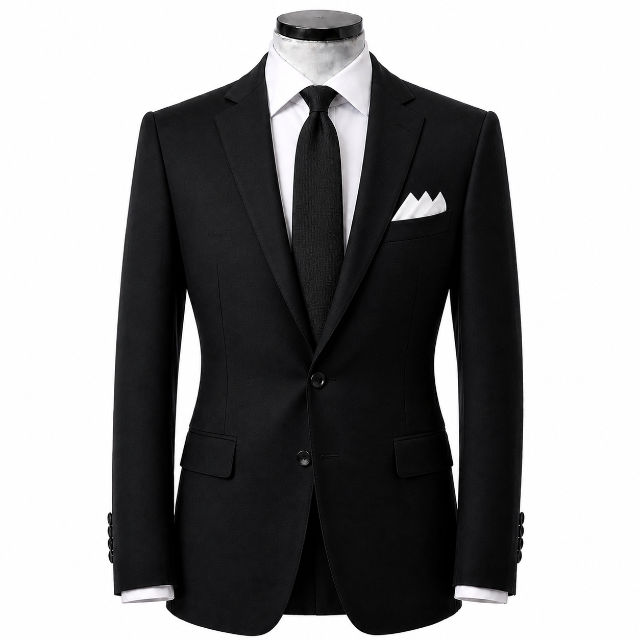 Black wool suit ( Made To Order )