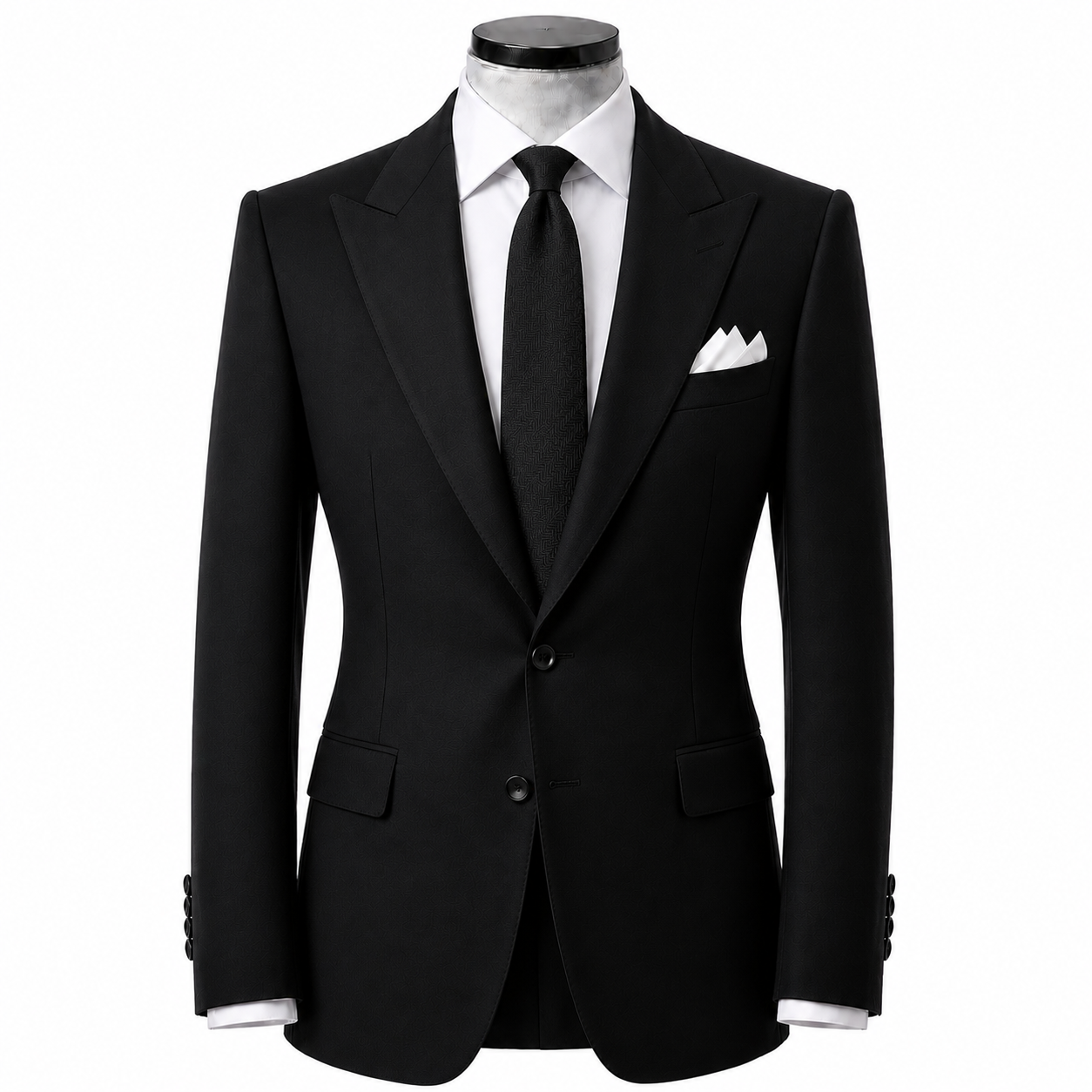 Black wool suit ( Made To Order )