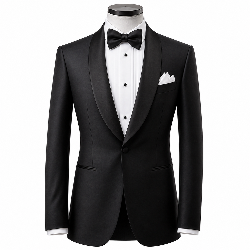 Black Tuxedo Jacket ( Made To Order )