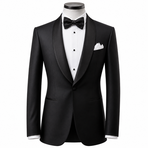 Black Tuxedo Jacket ( Made To Order )