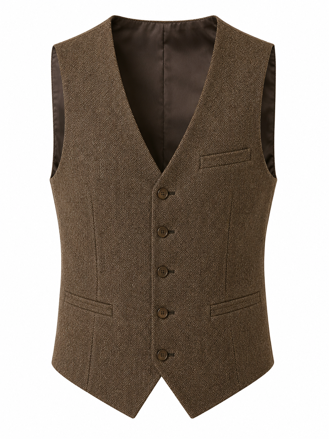 Tweed brown suit ( Made To Order )