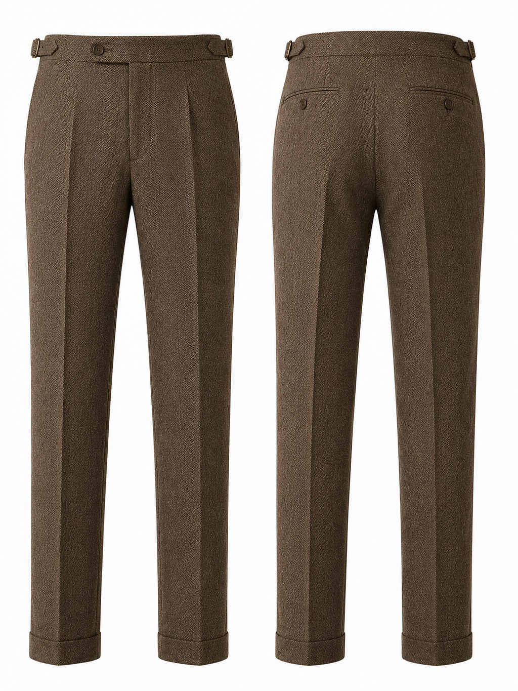 Tweed brown suit ( Made To Order )