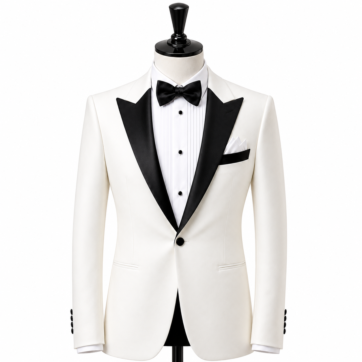 Off white tuxedo jacket ( Made To Order )